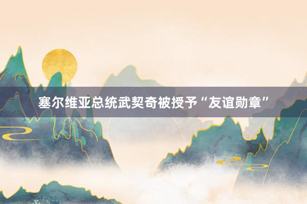 塞尔维亚总统武契奇被授予“友谊勋章”