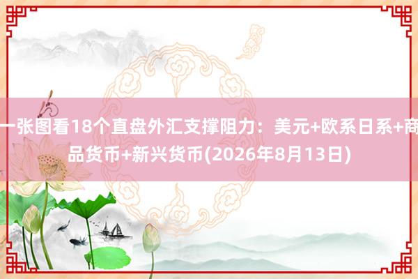 一张图看18个直盘外汇支撑阻力：美元+欧系日系+商品货币+新兴货币(2026年8月13日)