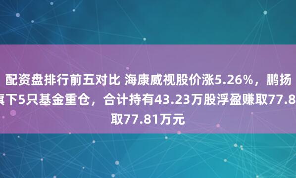 配资盘排行前五对比 海康威视股价涨5.26%，鹏扬基金旗下5只基金重仓，合计持有43.23万股浮盈赚取77.81万元