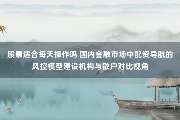 股票适合每天操作吗 国内金融市场中配资导航的风控模型建设机构与散户对比视角